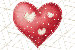 Watercolor Hearts PNG Clipart, Cute Valentine Clip Art Product Image 4