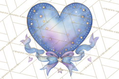 Watercolor Hearts PNG Clipart, Cute Valentine Clip Art Product Image 2