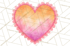 Watercolor Hearts PNG Clipart, Cute Valentine Clip Art Product Image 4