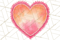 Watercolor Hearts PNG Clipart, Cute Valentine Clip Art Product Image 5