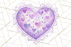 Watercolor Hearts PNG Clipart, Cute Valentine Clip Art Product Image 5