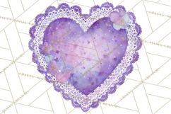 Watercolor Hearts PNG Clipart, Cute Valentine Clip Art Product Image 2