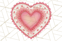 Watercolor Hearts PNG Clipart, Cute Valentine Clip Art Product Image 2