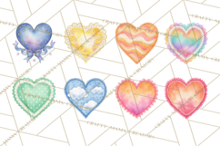 Watercolor Hearts PNG Clipart, Cute Valentine Clip Art Product Image 3