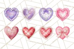 Watercolor Hearts PNG Clipart, Cute Valentine Clip Art Product Image 7
