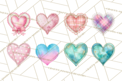 Watercolor Hearts PNG Clipart, Cute Valentine Clip Art Product Image 6