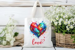 Watercolor Hearts PNG Pack | Valentine&#039;s Abstract Hearts PNG Product Image 2