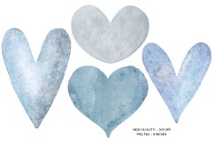Watercolor Hearts  Valentines Day Clipart Heart Clipart