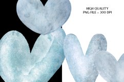 Watercolor Hearts  Valentines Day Clipart Heart Clipart