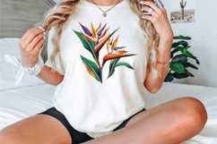 Watercolor Heliconia Flower Plant Clipart Bundle Product Image 3