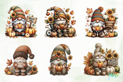 Watercolor Hello Fall Gnome Sublimation Product Image 8