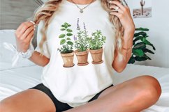 Watercolor Herbs in Pots Clipart Bundle Product Image 3