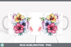 GorgeousWatercolor Mug Wrap design.