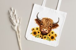 Cute Highland Cow Sublimation Clipart Bundle Product Image 7