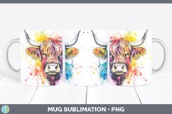 GorgeousWatercolor Mug Wrap design.