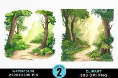 Watercolor Hiking Trails Clipart Bundle Product Image 3