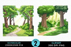 Watercolor Hiking Trails Clipart Bundle Product Image 2