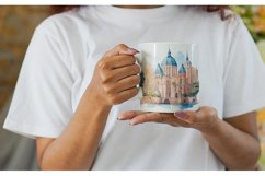 Watercolor Historic architecture | Mug sublimation design Product Image 6