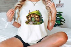 Watercolor Hobbit Houses Clipart Bundle Product Image 3