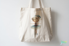 Watercolor Holiday Ballerina Clipart Product Image 4