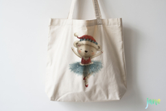 Watercolor Holiday Ballerina Clipart Product Image 4