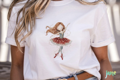 Watercolor Holiday Ballerina Clipart Product Image 2