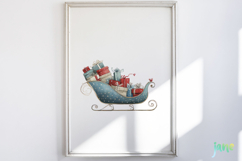 Watercolor Holiday Ballerina Clipart Product Image 5