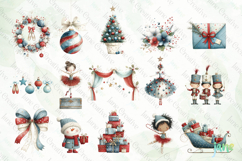 Watercolor Holiday Ballerina Clipart Bundle Product Image 6