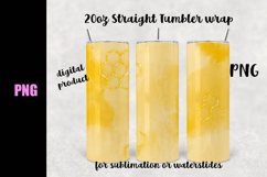 Honey Comb Tumbler Wrap | Tumbler Sublimation PNG Product Image 1