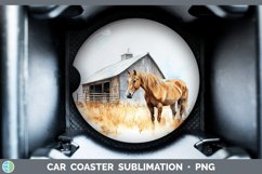 GorgeousWatercolor Car Coaster design.