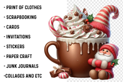 Watercolor Hot Cocoa Gnomes Clipart Product Image 2