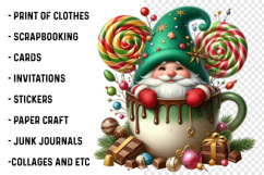Watercolor Hot Cocoa Gnomes Clipart Product Image 2