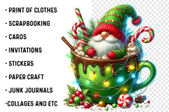 Watercolor Hot Cocoa Gnomes Clipart Product Image 2