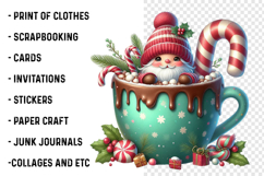 Watercolor Hot Cocoa Gnomes Clipart Product Image 2