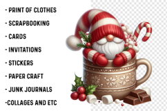 Watercolor Hot Cocoa Gnomes Clipart Product Image 2