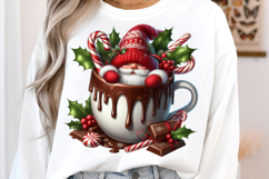 Watercolor Hot Cocoa Gnomes Clipart Product Image 3
