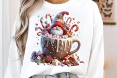 Watercolor Hot Cocoa Gnomes Clipart Product Image 3