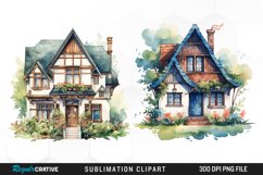 Watercolor House Artwork Clipart Product Image 1