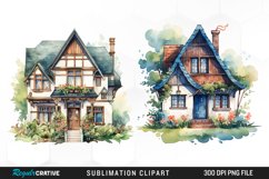 Watercolor House Clipart Bundle Product Image 3