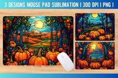 Pumpkin Halloween Mouse Pad Sublimation PNG I Mouse Pad Product Image 1