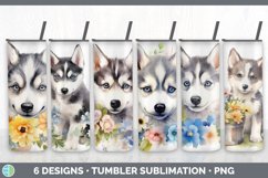 Bundle of six Wild Flowers Husky Tumbler designs.