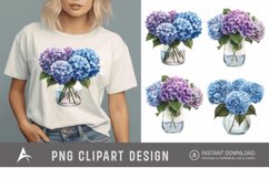 Watercolor Hydrangea Clipart Product Image 1