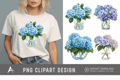 Watercolor Hydrangea Clipart Product Image 1