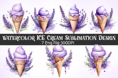 Watercolor ICE Cream Sublimation Bundle Product Image 1