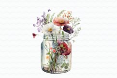 Flowers in Jar Watercolor Sublimation Product Image 8