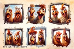 Funny Chicken, Chicken, Funny Animal, Chicken Sublimation Clipart, Chicken Clipart, Cartoon Chicken, Sublimation Clipart, Cartoon Chicken, Watercolor Design, Watercolor Clipart, Watercolor Illustration, Digital Prints, Digital Download, Sublimation Design