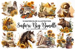 Safari Big Bundle | Vacation &amp; Travel Cliparts bundle Product Image 1