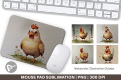Mouse Pad Illustration Chicken Product Image 1