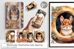 Digital Paper Watercolor Squirrel Product Image 1