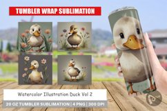 Tumbler Wrap Illustration Duck Product Image 1